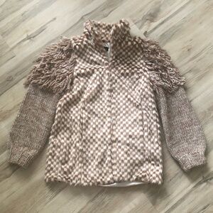TopShop Fringe Knit Jacket